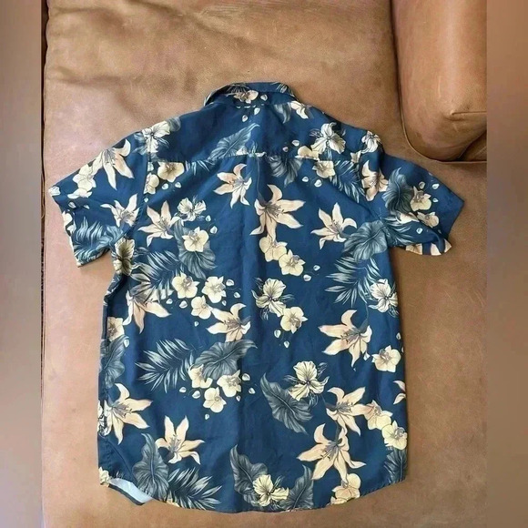 Island Classics Seapointe Collared Button Up Hawaiian Shirt Medium - Picture 7 of 9